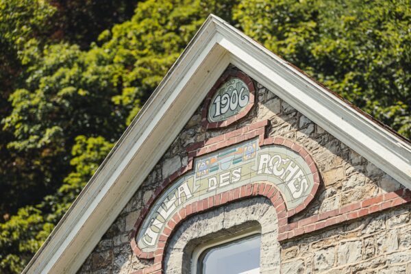 Villa des Roches Durbuy - Detail voorgevel Art Nouveau